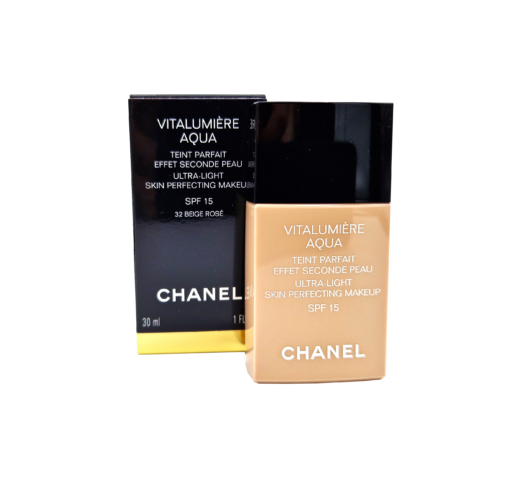 Chanel Vitalumiere Aqua Makeup SPF 15 Nr 32 Beige Rose – podkład w płynie – 30 ml