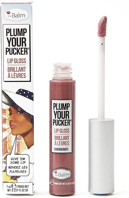 TheBalm Plump Your Pucker Lip Gloss Exaggerate – błyszczyk do ust – 7 ml